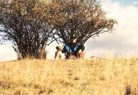 Pamětník na výletě se svým psem, 90. léta