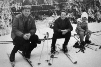 Alan Kubica s otcem a mladším bratrem Janem