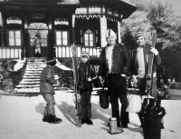 Alan Kubica s otce a mladším bratrem Janem v Beskydech