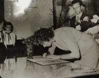 Svatební foto František a Vlasta Navrátilovi, 1961, Horní Loděnice