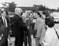 Václav Havel a Michael Žantovský, blíže neurčená situace