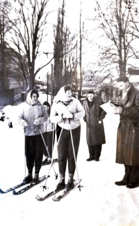 Fotografie z lyžařského výcviku
