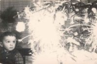 U vánočního stromečku. Nyklovice 1962