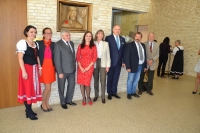 Jaroslav Špaček, odhalení busty Karla IV. v Lucembursku, 2017