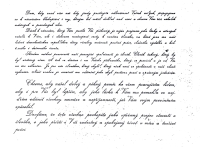 Předtištěný text na zadní straně vánočního přání, odeslaného z komunistického vězení