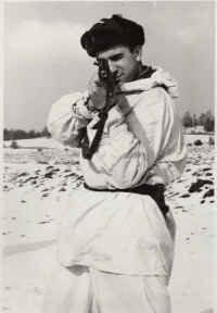 Josef Grobelný během své služby u Pohraniční stráže (1972-1974)