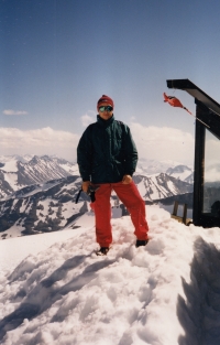 Daniel Rusniok na nejvyšším vrcholu Norska Galdhøpiggen