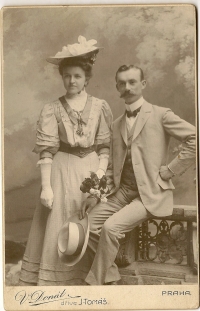 Svatba Stanislava Šestáka a Přemysly Najbrtové, 1907