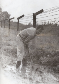 Josef Grobelný během své služby u Pohraniční stráže (1972-1974)