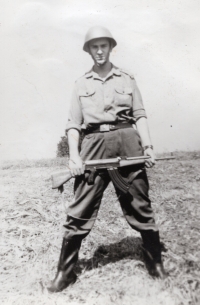 Josef Grobelný během své služby u Pohraniční stráže (1972-1974)