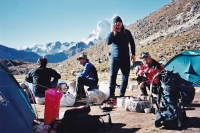 Petr Strnadel, stojící, Peru, 2004