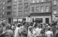 Předvolební shromáždění v Krnově, 1990