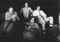 Karel Lang (označený hvězdičkou), skupina Karlovo bratrstvo, 1970