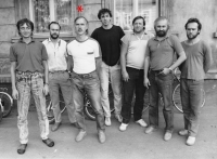 Karel Lang (označený hvězdičkou), EX-blues Vinoř, 1989