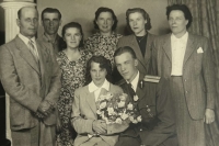 Svatba pamětnice s prvním manželem, 50. léta