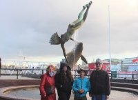 Jana Pekárková s manželem a vnoučaty, 2025