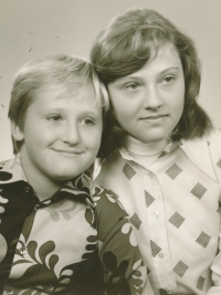 S bratrem Romanem, cca 1979