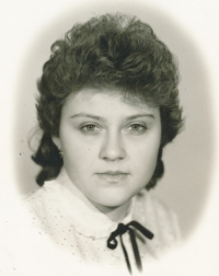 Petra Jáchymstálová v 18 letech
