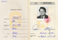 Vojenská knížka Petra Arneta