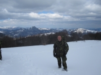 Petr Nový při patrole podél hranic Afghánistánu a Číny, únor 2010