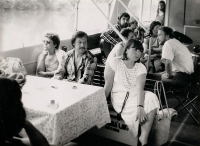 Akce Společnosti přátel USA k výročí Dne nezávislosti 4. července 1988 na lodi Napajedla