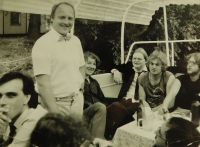 Akce Společnosti přátel USA k výročí Dne nezávislosti 4. července 1988 na lodi Napajedla 