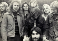 Dole Miroslav Prokeš u restaurace Družba v tehdejším Gottwaldově