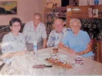 Brunhilda Kalianková s manželem, sestřenicí z Německa a jejím manželem