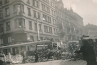 Barikáda v centru Prahy