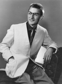 Ladislav Dvořák před nástupem na vojnu v roce 1961