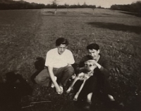 S kamarádem a psem