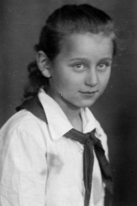Jana Mikulová v roce 1950