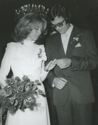 Joel, svatba s Lydií, rozenou Ryšavou, Brno 1976