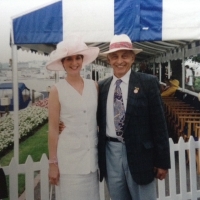Peter Briess se snachou Tanya Rice, 1999