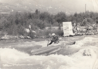 Pamětník během mistrovství světa v italském Meranu, 1971 