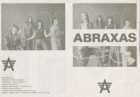 Koncertní propagační leták hudební skupiny Abraxas, 70.–80. léta