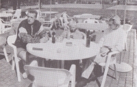 S manželkou Dášou a synem Tomášem ve Švýcarsku na kurtech ve Schlierenu, 80.–90. léta