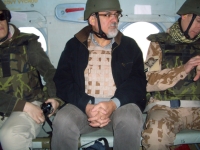 Afghánistán 2012 – vánoční návštěva u českého kontingentu – přelet vrtulníkem