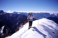 Martin Kratochvíl při výstupu na horu Kančendženga v Himálaji 