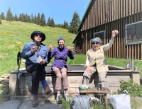 Josef Šedivec na chatě Klášterce v Krkonoších