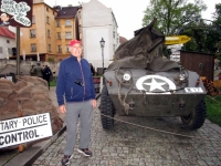 Josef Šedivec v době oslav osvobození Plzně americkou armádou