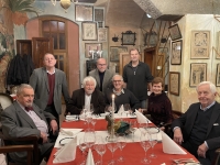 2022 Praha. Zľava Knieža Schwarzenberg László Szigeti Petr Pithart  Rastislav Káčer Martin Bútora Martin M. Šimečka Zora Bútorová Rudolf Chmel