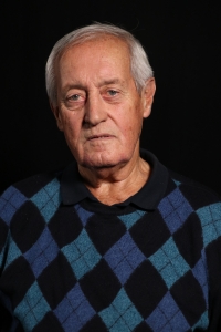 Josef Bouška během natáčení, 2025