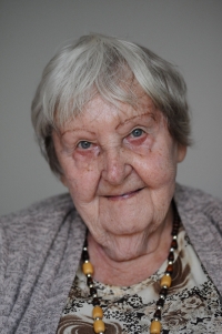 Ludmila Sochorová při natáčení rozhovoru pro Paměť národa, 7. srpna 2025, Jihlava