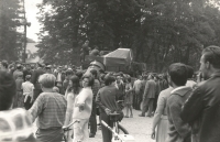 Srpen 1968 v Šumperku. Autor fotografie Stanislav Pavlík