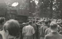 Srpen 1968 v Šumperku. Autor fotografie Stanislav Pavlík