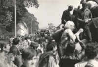 Srpen 1968 v Šumperku. Autor fotografie Stanislav Pavlík