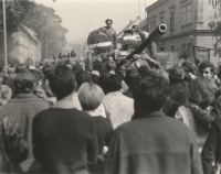 Srpen 1968 v Šumperku. Autor fotografie Stanislav Pavlík