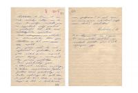 Dopis psaný Janem Palachem nalezený v jeho aktovce na místě činu.