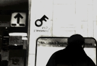 Klíč k demokracii (OF) v prostorách metra. Zdroj: archiv pamětnice